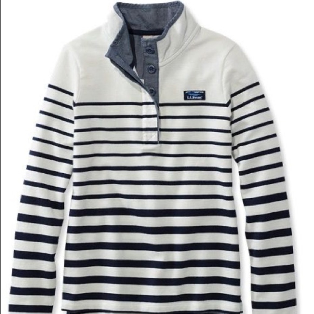 LL Bean Striped Pullover
